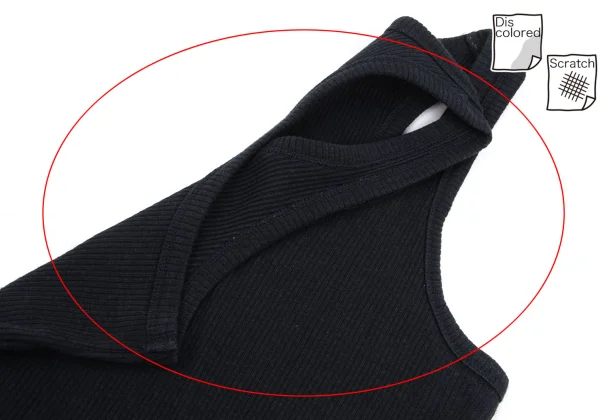 tricot COMME des GARCONS Cotton Linen Rib Tank Top K-168700_006