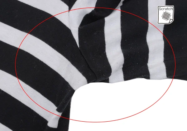 tricot COMME des GARCONS Cotton Switching Layered Stripe T Shirt K-168701_004