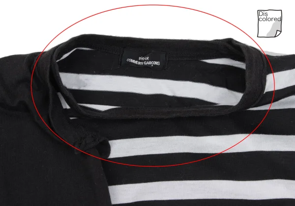 tricot COMME des GARCONS Cotton Switching Layered Stripe T Shirt K-168701_007