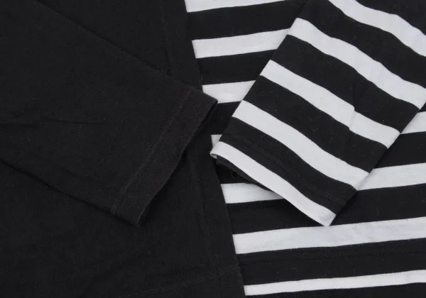 tricot COMME des GARCONS Cotton Switching Layered Stripe T Shirt K-168701_009