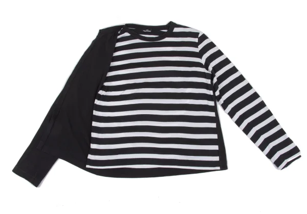 tricot COMME des GARCONS Cotton Switching Layered Stripe T Shirt K-168701_012