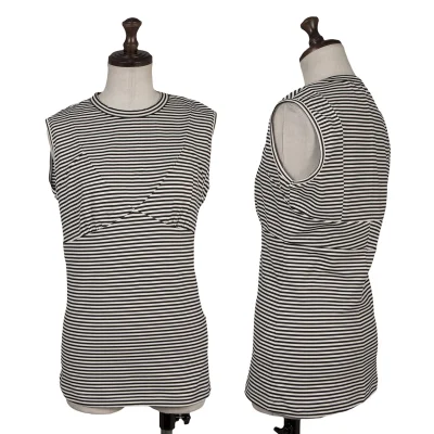 JUNYA WATANABE COMME des GARCONS Poly Stretch Stripe Sleeveless Top