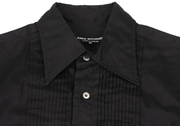 JUNYA WATANABE COMME des GARCONS Cotton Pin Tuck Flared Shirt Dress K-168703_004