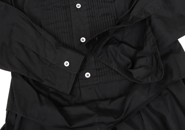 JUNYA WATANABE COMME des GARCONS Cotton Pin Tuck Flared Shirt Dress K-168703_007