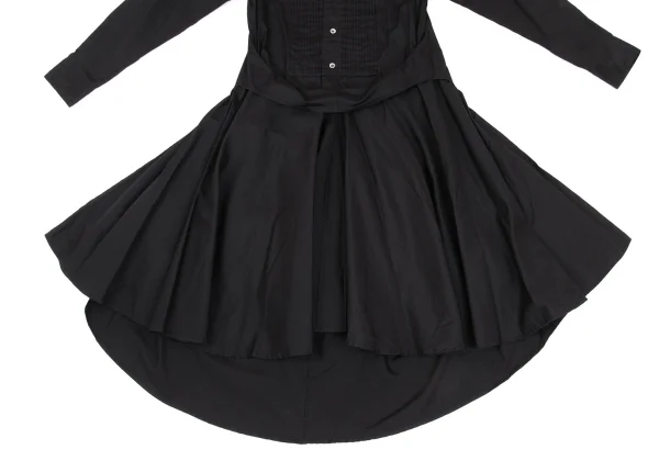 JUNYA WATANABE COMME des GARCONS Cotton Pin Tuck Flared Shirt Dress K-168703_008