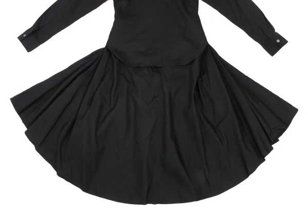JUNYA WATANABE COMME des GARCONS Cotton Pin Tuck Flared Shirt Dress K-168703_012