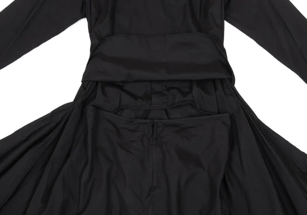 JUNYA WATANABE COMME des GARCONS Cotton Pin Tuck Flared Shirt Dress K-168703_013