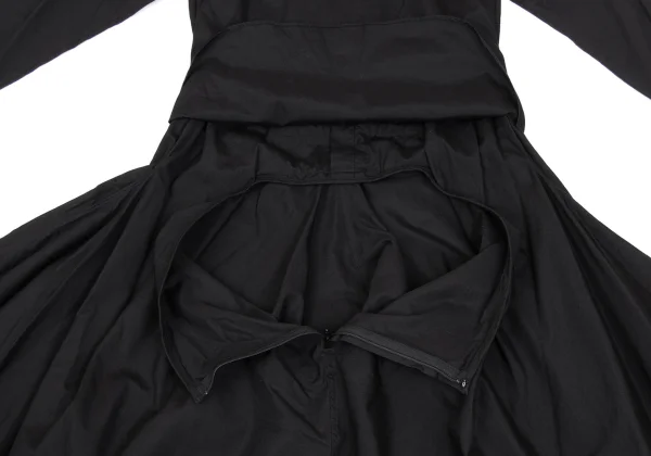 JUNYA WATANABE COMME des GARCONS Cotton Pin Tuck Flared Shirt Dress K-168703_014