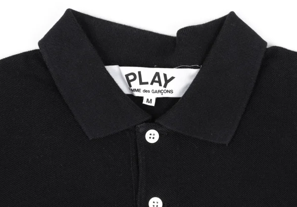 PLAY COMME des GARCONS Heart Patch Short Sleeve Polo Shirt K-168705_003