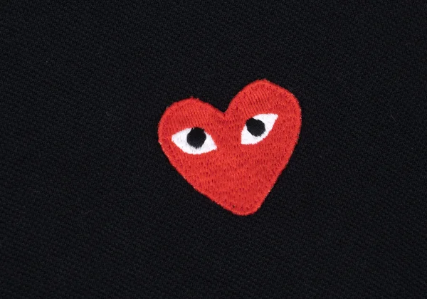 PLAY COMME des GARCONS Heart Patch Short Sleeve Polo Shirt K-168705_006