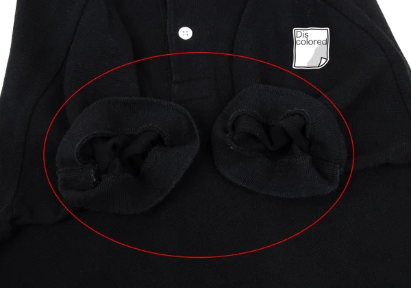 PLAY COMME des GARCONS Heart Patch Short Sleeve Polo Shirt K-168705_008