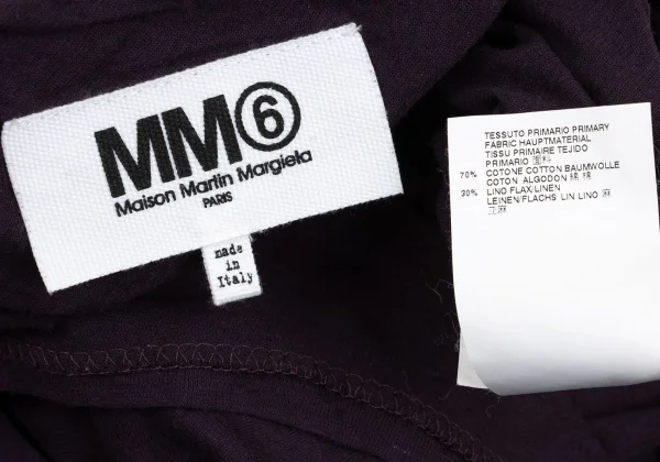 MM6 MAISON MARGIELA Cotton Linen Sleeveless Tunic K-168708_015
