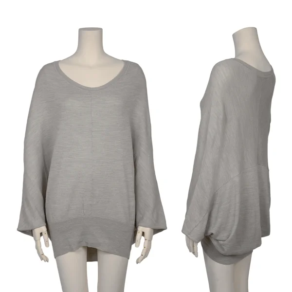 VIVIENNETAM Deformed Knit Sweater Grey 0 K-168709_001