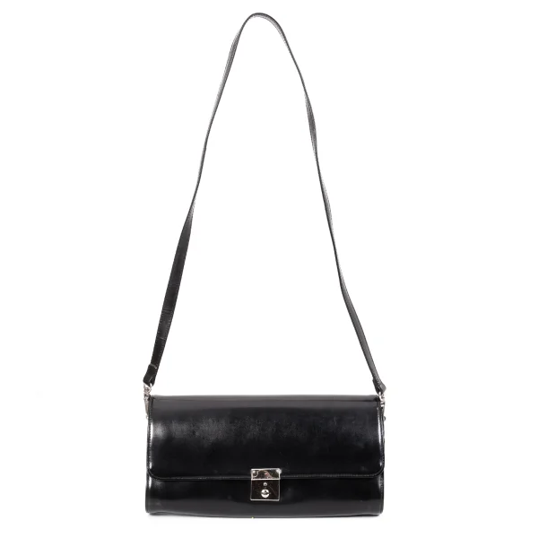 tricot COMME des GARCONS Leather Flap Shoulder Bag K-168712_002