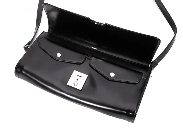 tricot COMME des GARCONS Leather Flap Shoulder Bag K-168712_015