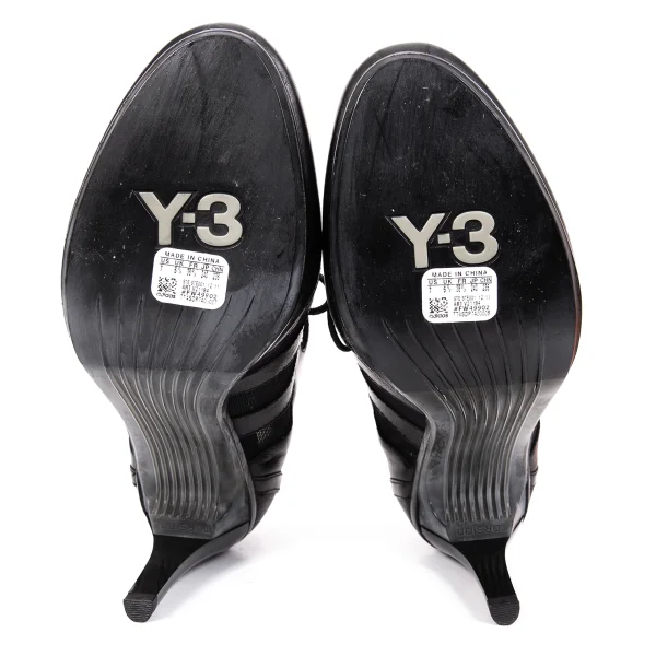 Y-3 DITA Lace Up Heel Leather Shoes K-168715_012