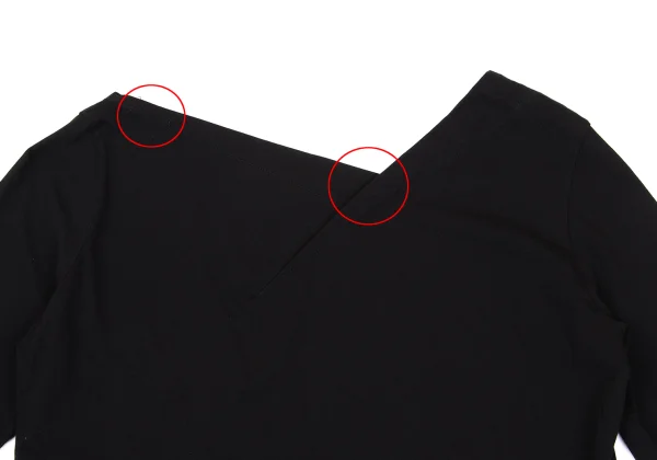 Yohji Yamamoto NOIR Cotton Switching Design Stretch T Shirt K-168719_010