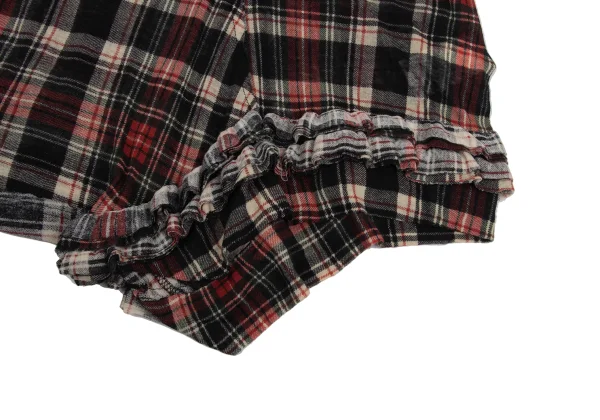 Y's Cotton Wool Hem Frill Check Print Tank Top K-168720_006