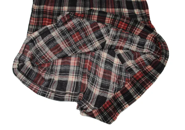 Y's Cotton Wool Hem Frill Check Print Tank Top K-168720_007