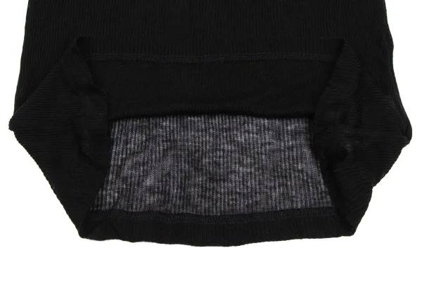 Y's Cashmere Blend Piping Design Ribbed Tank Top K-168722_006