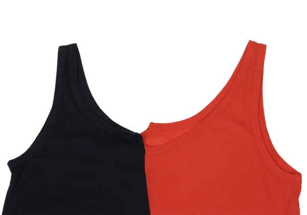 Y's Switching Design Bicolor Long Tank Top K-168724_003