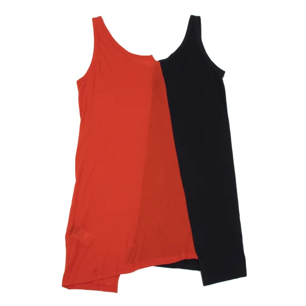 Y's Switching Design Bicolor Long Tank Top K-168724_008