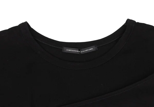 Y's Cotton Switching Draped T Shirt K-168725_004