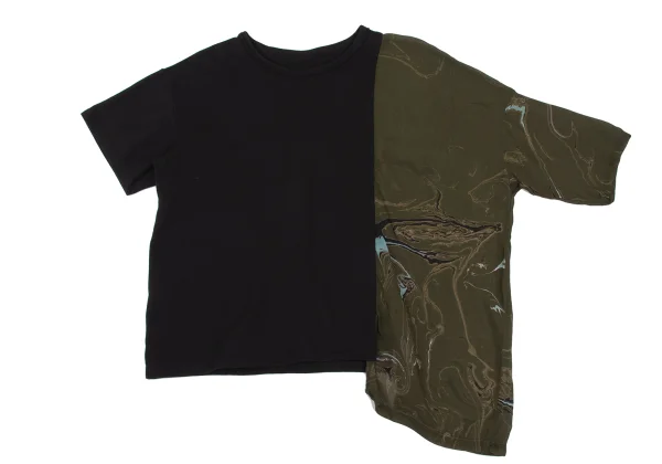 Y's Graphic Print Switching Design T Shirt K-168728_002