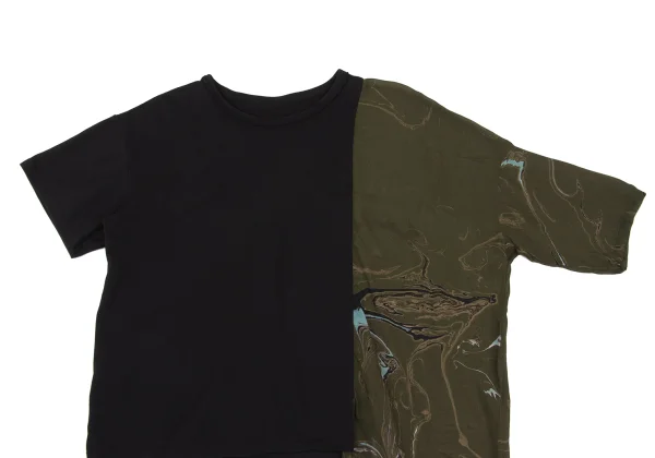 Y's Graphic Print Switching Design T Shirt K-168728_003