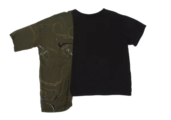 Y's Graphic Print Switching Design T Shirt K-168728_009