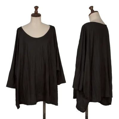 Y's Wool Wrinkled Wide Silhouette T Shirt