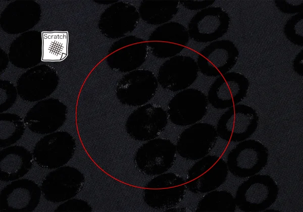 Y's Dot Flock Print Stretch Wide Silhouette T Shirt K-168732_005