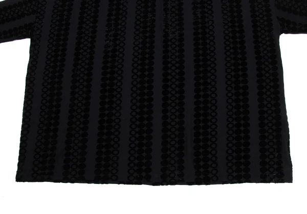 Y's Dot Flock Print Stretch Wide Silhouette T Shirt K-168732_008