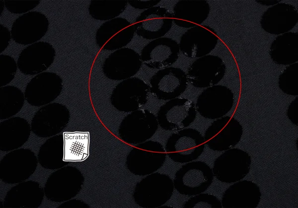 Y's Dot Flock Print Stretch Wide Silhouette T Shirt K-168732_012