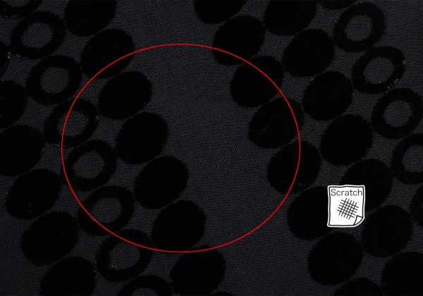 Y's Dot Flock Print Stretch Wide Silhouette T Shirt K-168732_013