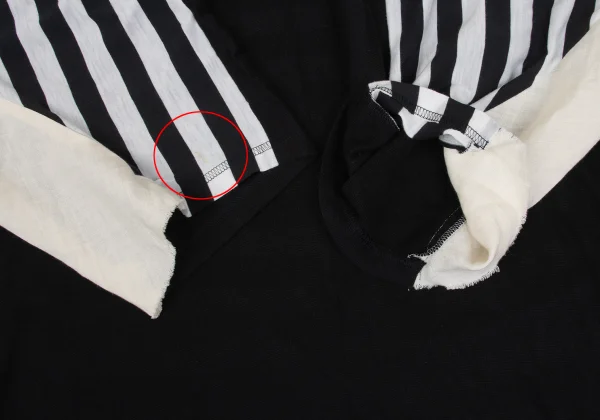 Y's Back Striped Switching Design Dress K-168733_007