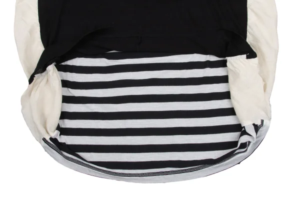 Y's Back Striped Switching Design Dress K-168733_010