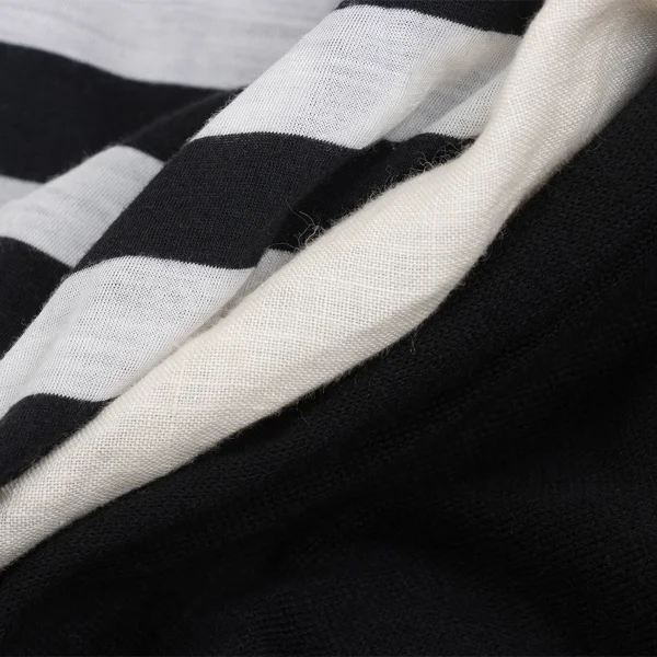 Y's Back Striped Switching Design Dress K-168733_013