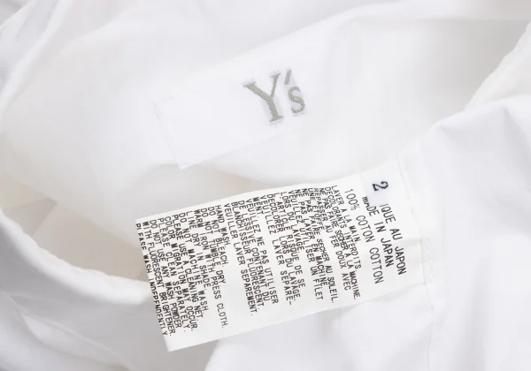 Y's Cotton Dolman Sleeve Wide Silhouette Shirt K-168734_014