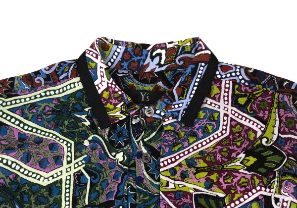 Y's Cotton Graphic Print Tape Design Long Shirt K-168735_004