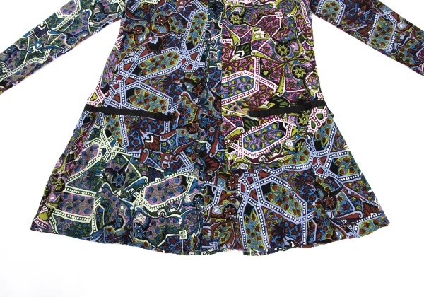 Y's Cotton Graphic Print Tape Design Long Shirt K-168735_009