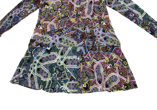 Y's Cotton Graphic Print Tape Design Long Shirt K-168735_013