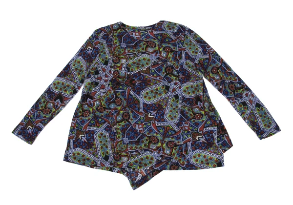 Y's Wool Graphic Print Top K-168738_008