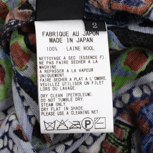 Y's Wool Graphic Print Top K-168738_011