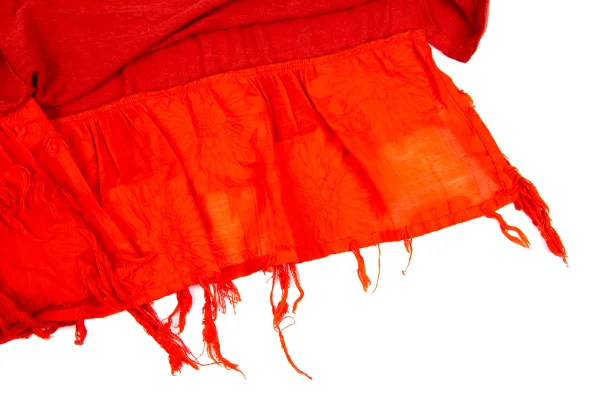 Y's Cotton Blend Floral Jacquard Switching Design Top K-168739_008