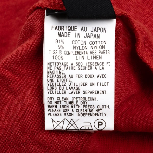 Y's Cotton Blend Floral Jacquard Switching Design Top K-168739_014