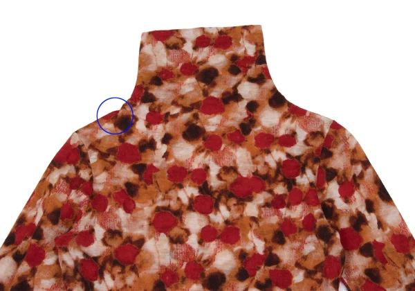 Y's Wool Graphic Print Turtleneck Top K-168741_003