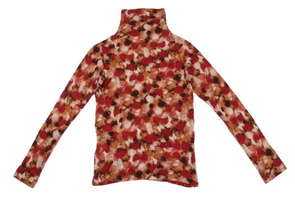 Y's Wool Graphic Print Turtleneck Top K-168741_010