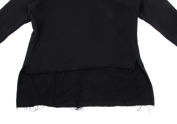 Y's Cotton Blend Cut-off Hem Design Sweat K-168742_009