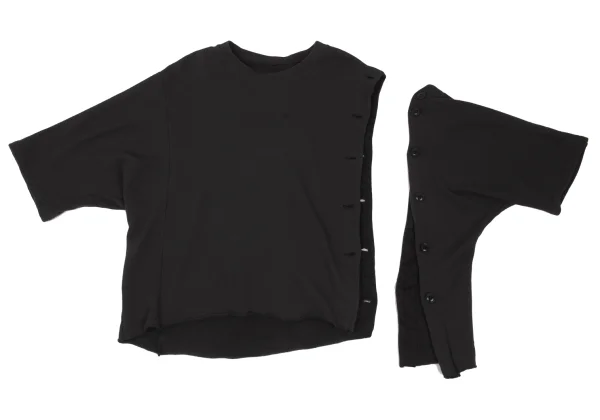 Y's Cotton Side Button Detachable Design Dolman Sweat K-168743_013